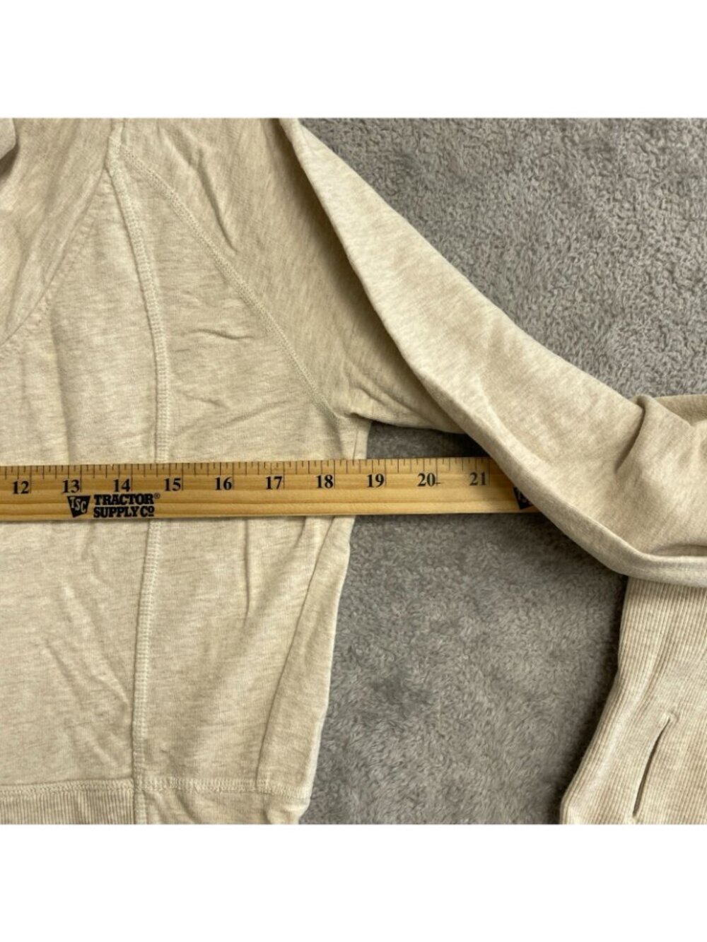 Athleta Women's Size S Beige Hooded Sweater mini Shirt Dress Long Sleeve P0424 - Picture 4 of 10